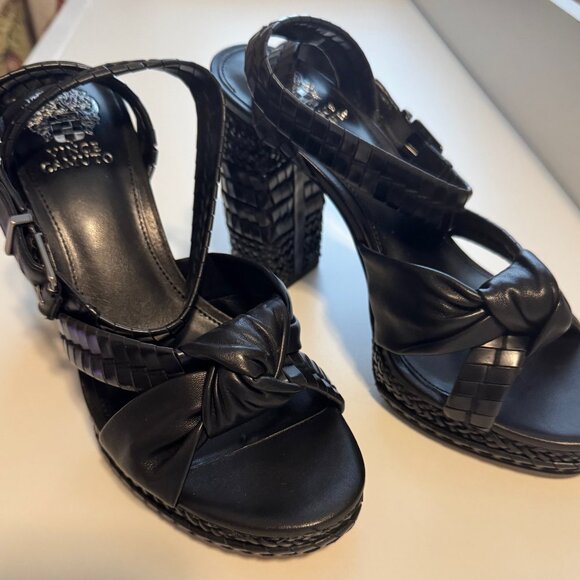Vince Camuto Fancey Platform Sandals, BLACK, NEW IN BOX, Size 8.5 - Picture 8 of 10